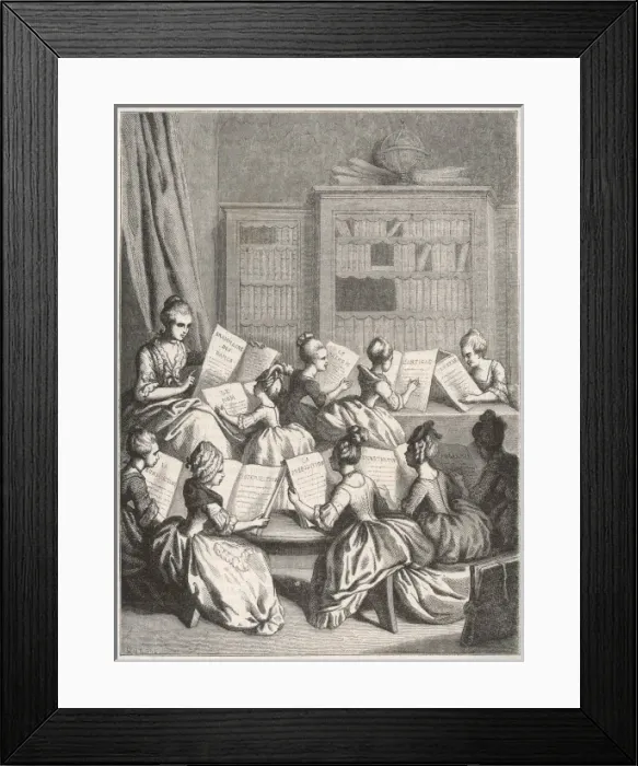Framed Print : French Girls Rhetoric Framed Print : French Girls Rhetoric