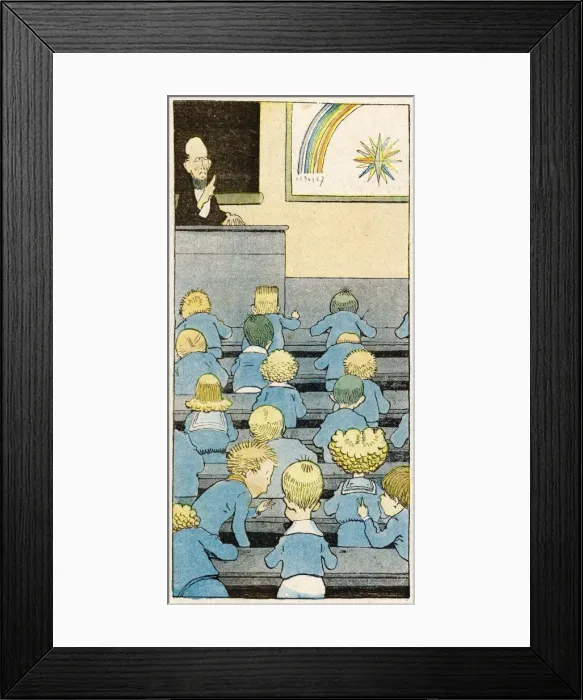 Framed Print : French Classroom 1901