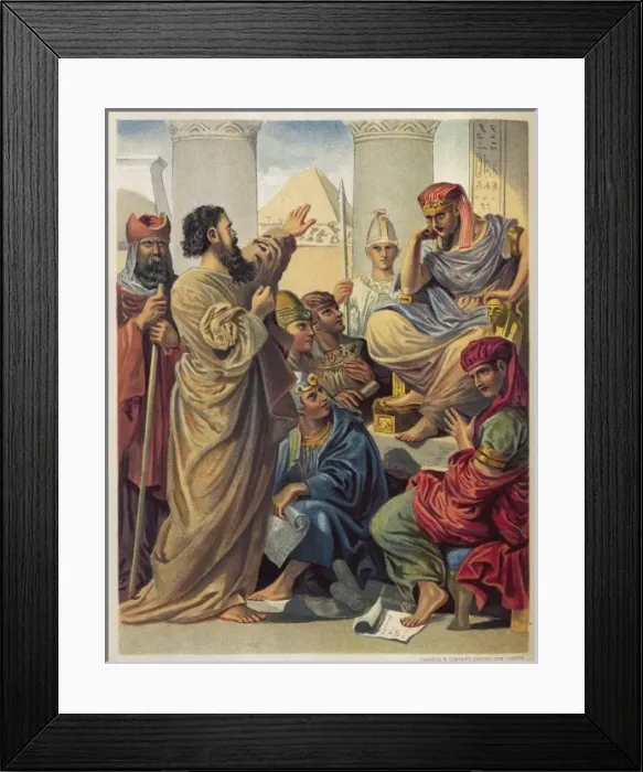 Framed Print : Moses before Pharoah Framed Print : Moses before Pharoah