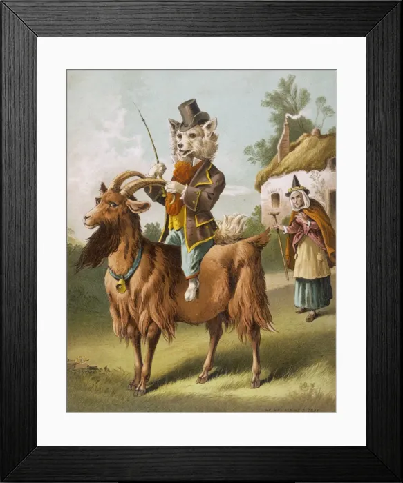 Framed Print : Hubbard / Riding Goat Framed Print : Hubbard / Riding Goat