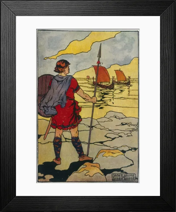 Framed Print : Vikings Approach Framed Print : Vikings Approach