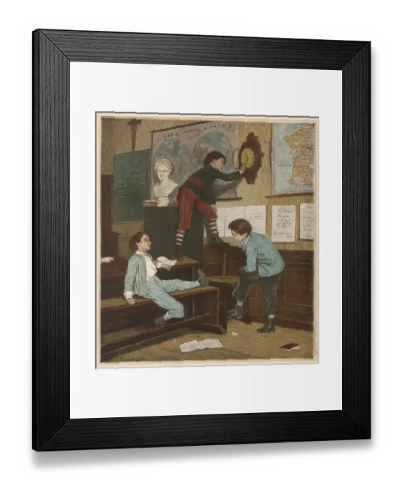 Framed Print : French Schoolboys C1880 Framed Print : French Schoolboys C1880