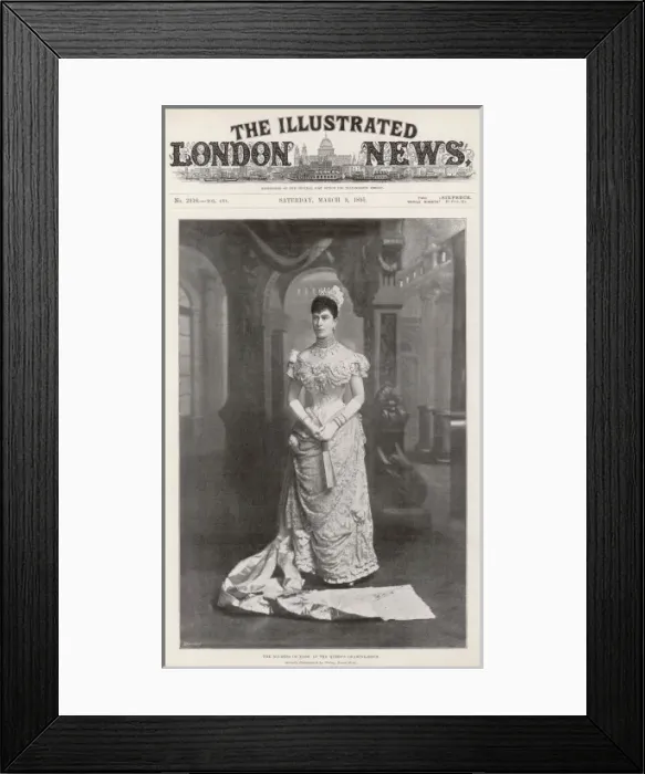 Framed Print : Queen Mary / Iln 1895 Framed Print : Queen Mary / Iln 1895