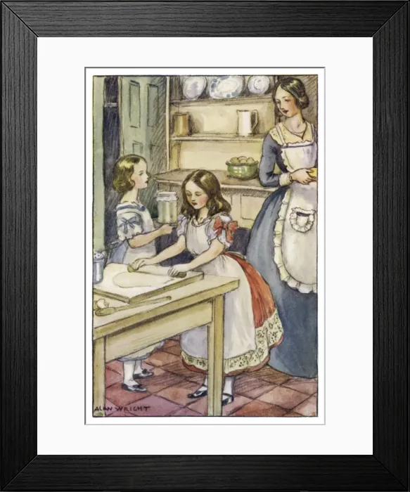 Framed Print : Learning to Roll Pastry Framed Print : Learning to Roll Pastry