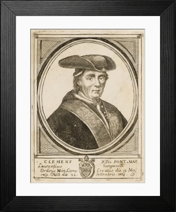 Framed Print : Pope Clemens XIV Framed Print : Pope Clemens XIV