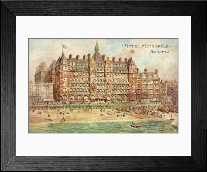 Framed Print : Hotel Metropole, Bri ton Framed Print : Hotel Metropole, Bri ton