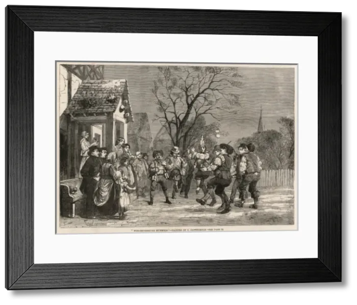 Framed Print : Mummers, Worcestershire Framed Print : Mummers, Worcestershire