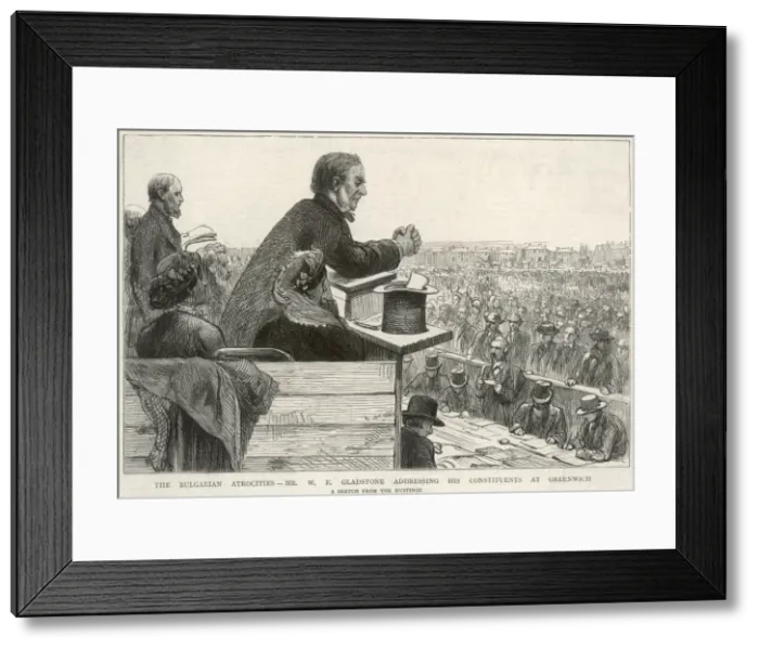 Framed Print : Gladstone Address 1876 Framed Print : Gladstone Address 1876