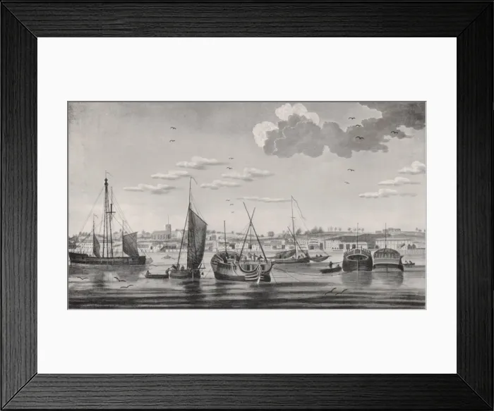 Framed Print : Woolwich Dockyard 1772 Framed Print : Woolwich Dockyard 1772