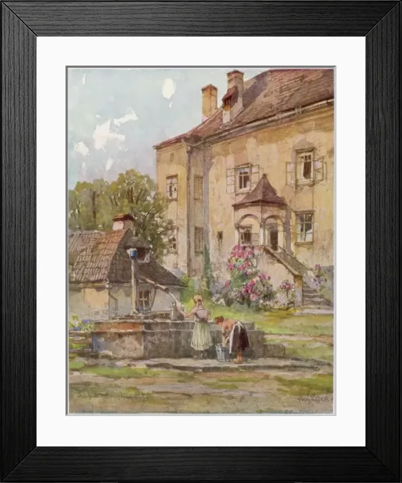 Framed Print : Fountain, Austria Framed Print : Fountain, Austria