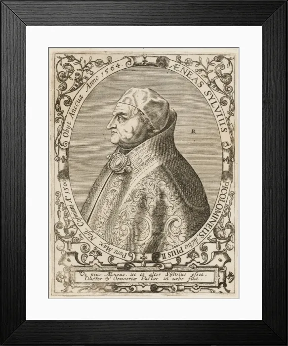 Framed Print : Pius II (De Bry) Framed Print : Pius II (De Bry)