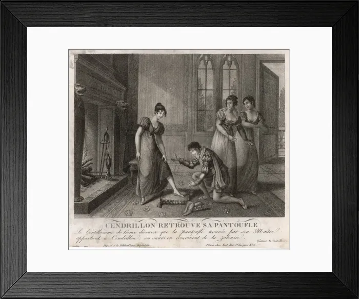 Framed Print : Cinderella Try Shoe Framed Print : Cinderella Try Shoe
