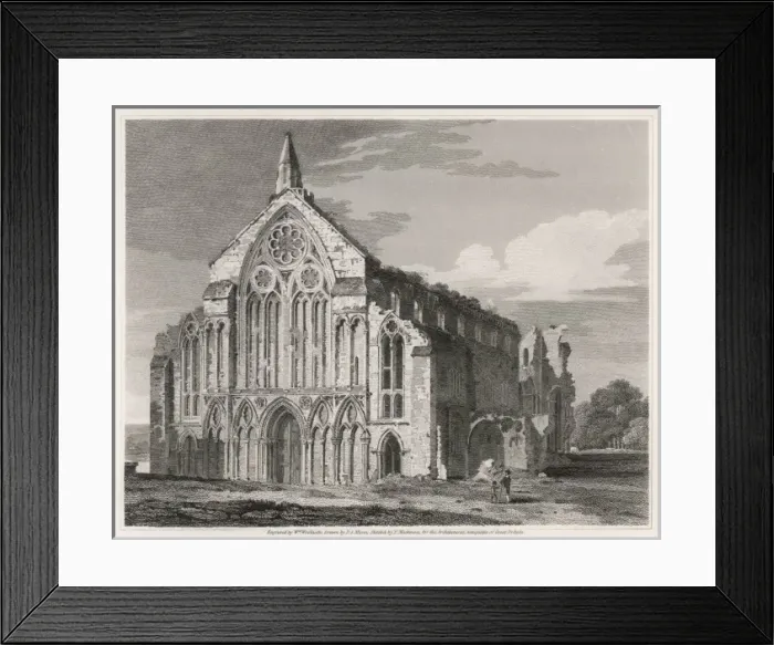 Framed Print : Churches / Binham / 1820 Framed Print : Churches / Binham / 1820