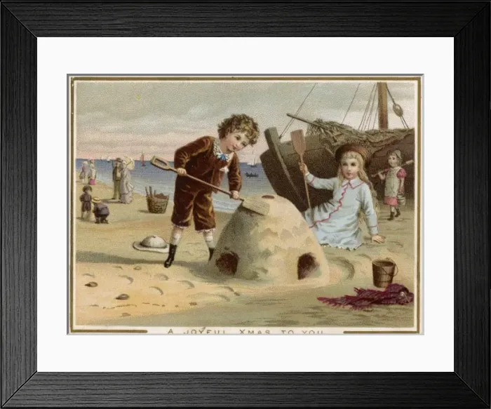 Framed Print : Building a Sandcastle Framed Print : Building a Sandcastle