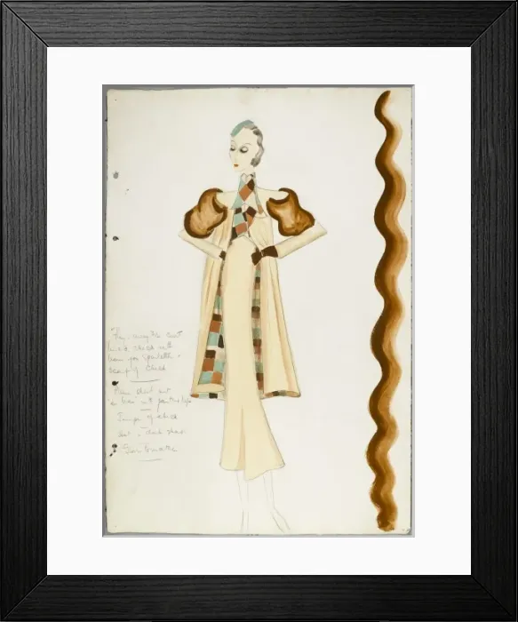 Framed Print : Victor Stiebel Outfit Framed Print : Victor Stiebel Outfit