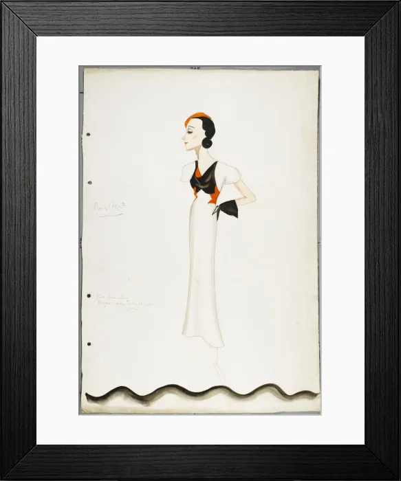 Framed Print : Victor Stiebel Dress Framed Print : Victor Stiebel Dress