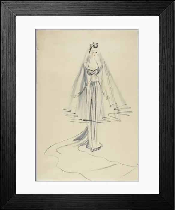 Framed Print : Victor Stiebel Wedding Framed Print : Victor Stiebel Wedding