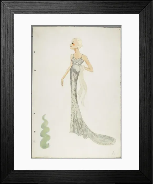 Framed Print : Victor Stiebel Dress Framed Print : Victor Stiebel Dress