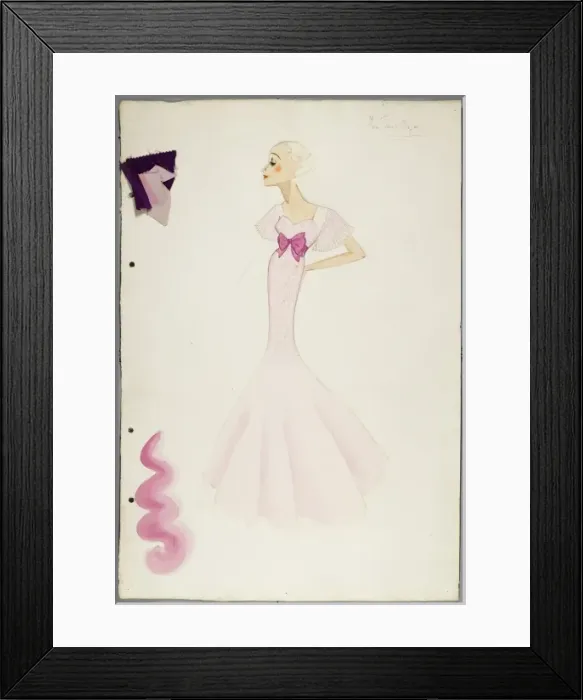 Framed Print : Victor Stiebel Dress Framed Print : Victor Stiebel Dress