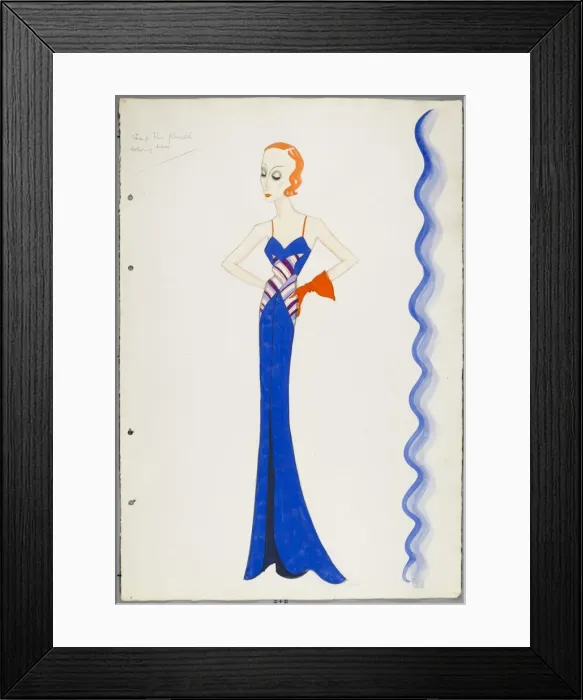 Framed Print : Victor Stiebel Dress Framed Print : Victor Stiebel Dress
