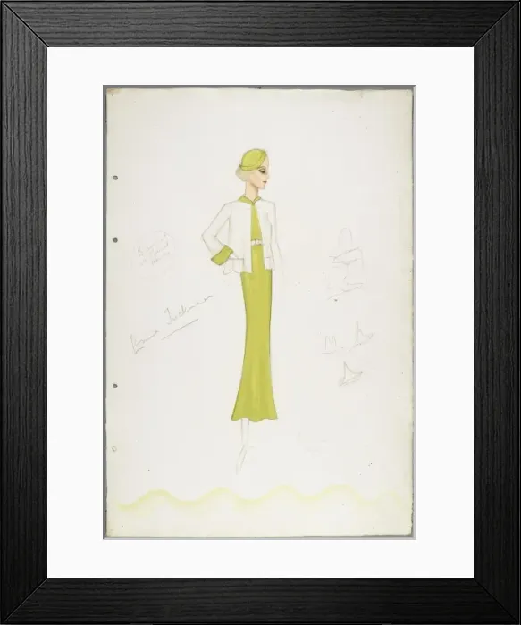 Framed Print : Victor Stiebel Outfit Framed Print : Victor Stiebel Outfit