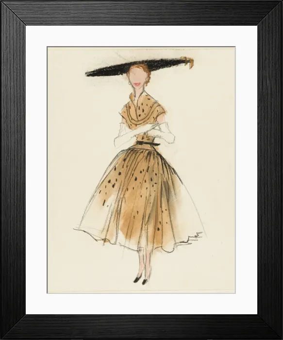 Framed Print : Victor Stiebel Dress Framed Print : Victor Stiebel Dress