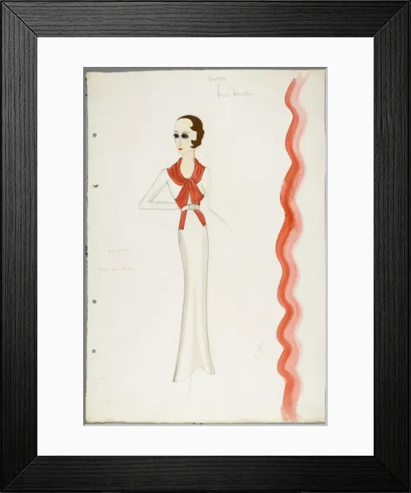Framed Print : Victor Stiebel Dress Framed Print : Victor Stiebel Dress