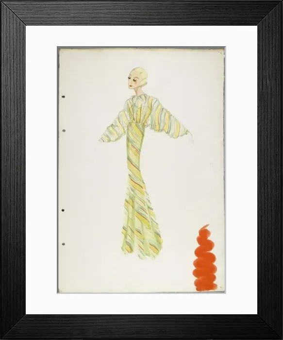 Framed Print : Victor Stiebel Dress Framed Print : Victor Stiebel Dress