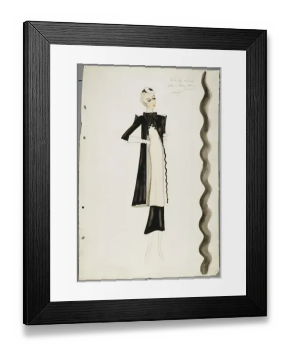 Framed Print : Victor Stiebel Outfit Framed Print : Victor Stiebel Outfit
