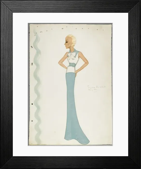 Framed Print : Victor Stiebel Dress Framed Print : Victor Stiebel Dress