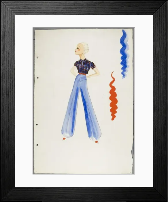Framed Print : Victor Stiebel Trousers Framed Print : Victor Stiebel Trousers