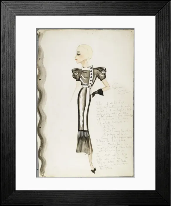 Framed Print : Victor Stiebel Dress Framed Print : Victor Stiebel Dress