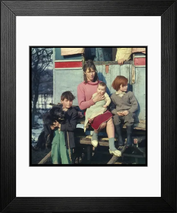 Framed Print : Gypsy Family - 1973 Framed Print : Gypsy Family - 1973