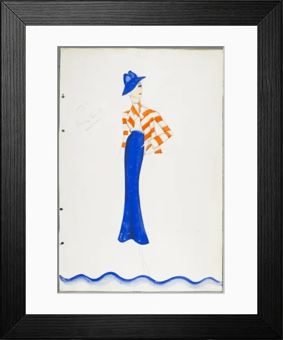 Framed Print : Victor Stiebel Outfit Framed Print : Victor Stiebel Outfit