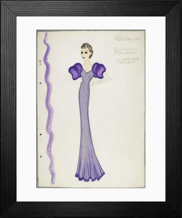 Framed Print : Victor Stiebel Dress Framed Print : Victor Stiebel Dress