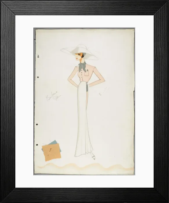 Framed Print : Victor Stiebel Outfit Framed Print : Victor Stiebel Outfit