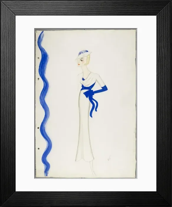 Framed Print : Victor Stiebel / Outfit Framed Print : Victor Stiebel / Outfit