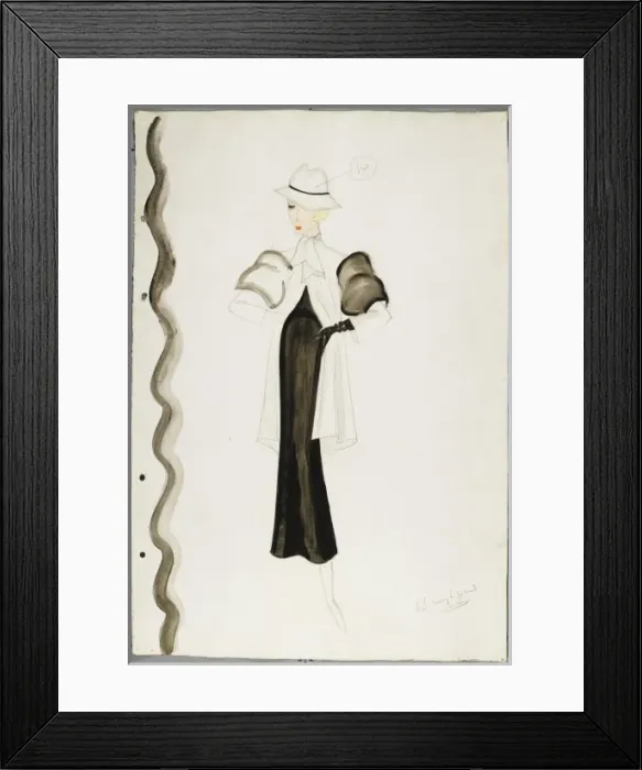 Framed Print : Victor Stiebel Outfit Framed Print : Victor Stiebel Outfit
