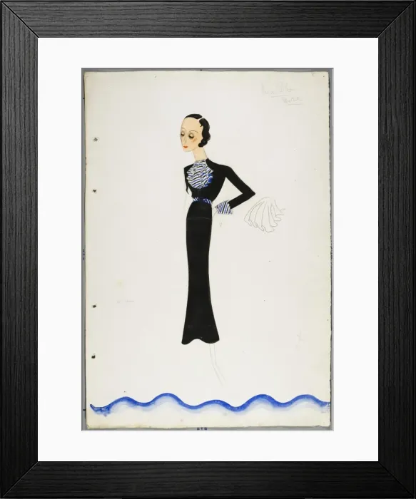 Framed Print : Victor Stiebel Outfit Framed Print : Victor Stiebel Outfit