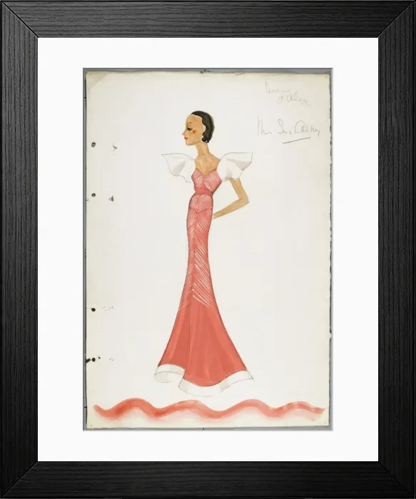 Framed Print : Victor Stiebel Dress Framed Print : Victor Stiebel Dress