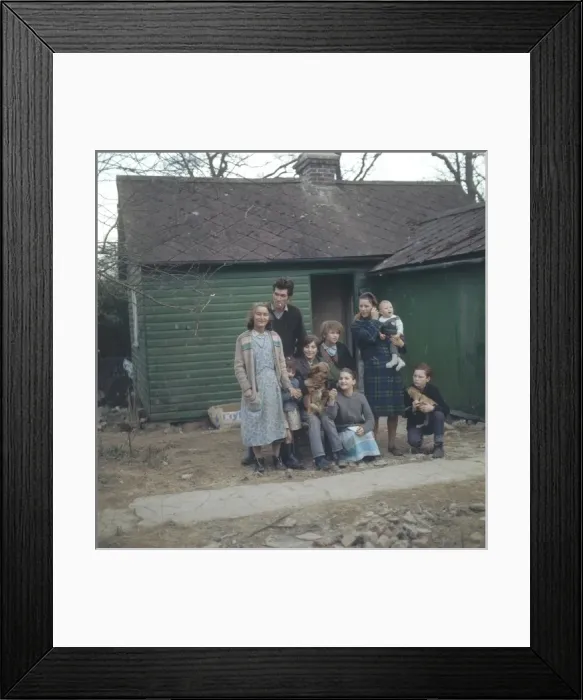 Framed Print : Gypsy Family - 1973 Framed Print : Gypsy Family - 1973