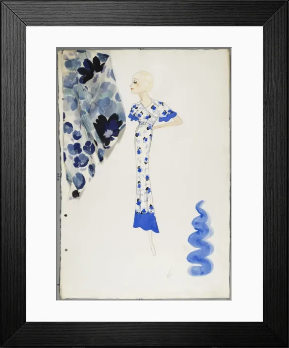 Framed Print : Victor Stiebel Dress Framed Print : Victor Stiebel Dress
