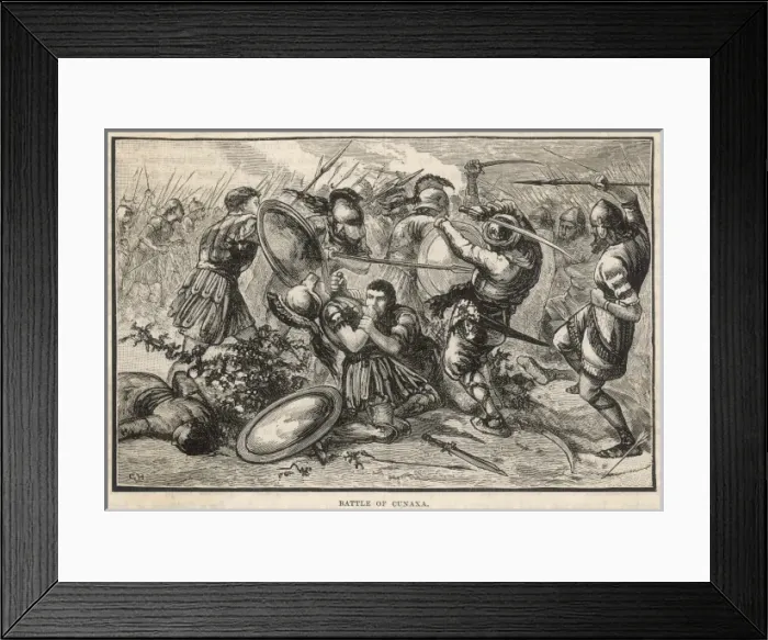 Framed Print : Battle of Cunaxa 401 Bc Framed Print : Battle of Cunaxa 401 Bc