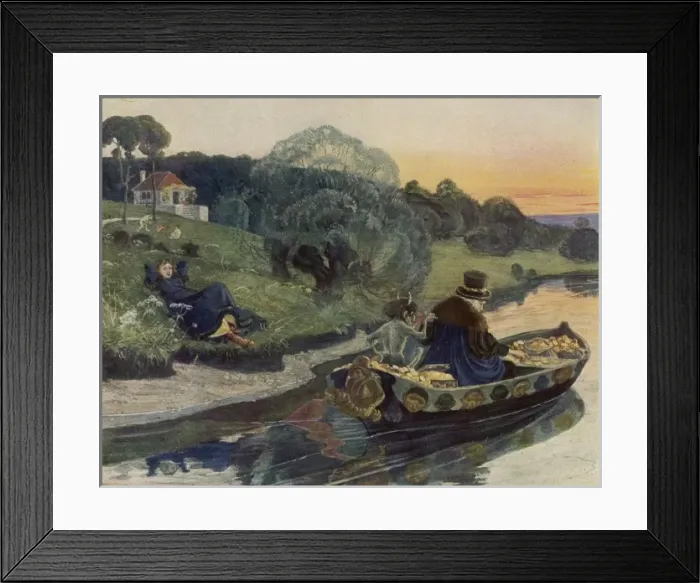 Framed Print : Miser in a Boat Framed Print : Miser in a Boat