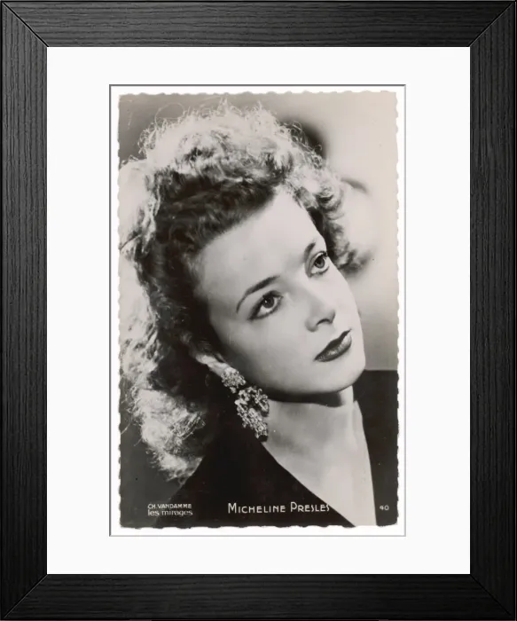 Framed Print : Actress Micheline Presle Framed Print : Actress Micheline Presle