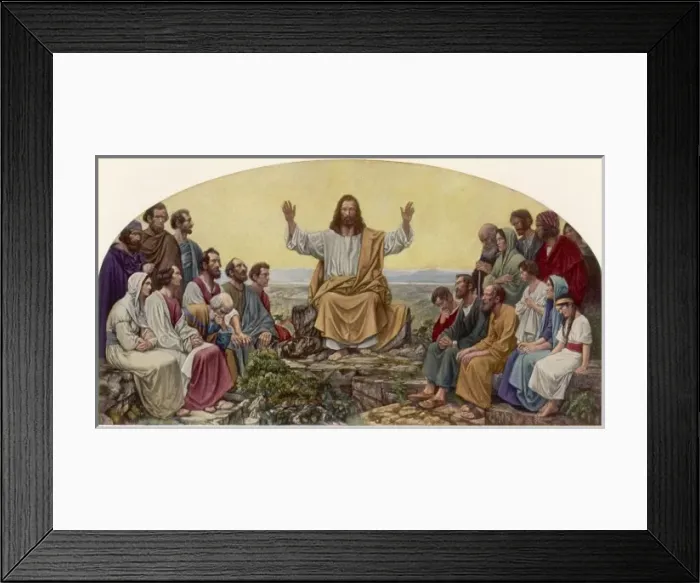 Framed Print : The Sermon on the Mount Framed Print : The Sermon on the Mount