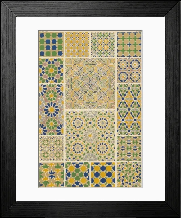 Framed Print : Owen Jones Moresque 43 Framed Print : Owen Jones Moresque 43