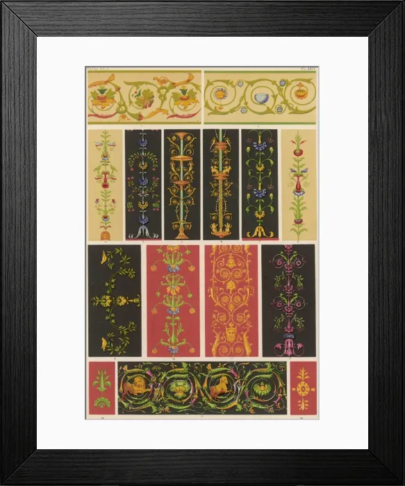 Framed Print : Owen Jones Pompeian 24 Framed Print : Owen Jones Pompeian 24