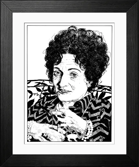 Framed Print : Muriel Spark Framed Print : Muriel Spark