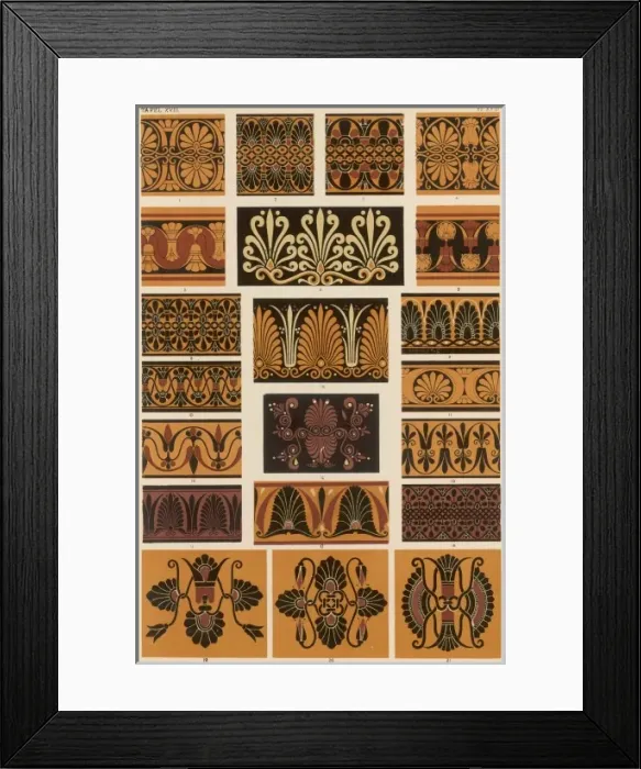 Framed Print : Owen Jones Greek 18 Framed Print : Owen Jones Greek 18